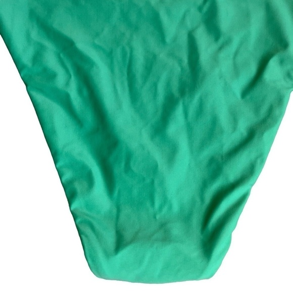 NWOT J. Crew High-rise Bikini Bottom Green Style BF178 Minimalist Sz S - Picture 8 of 16